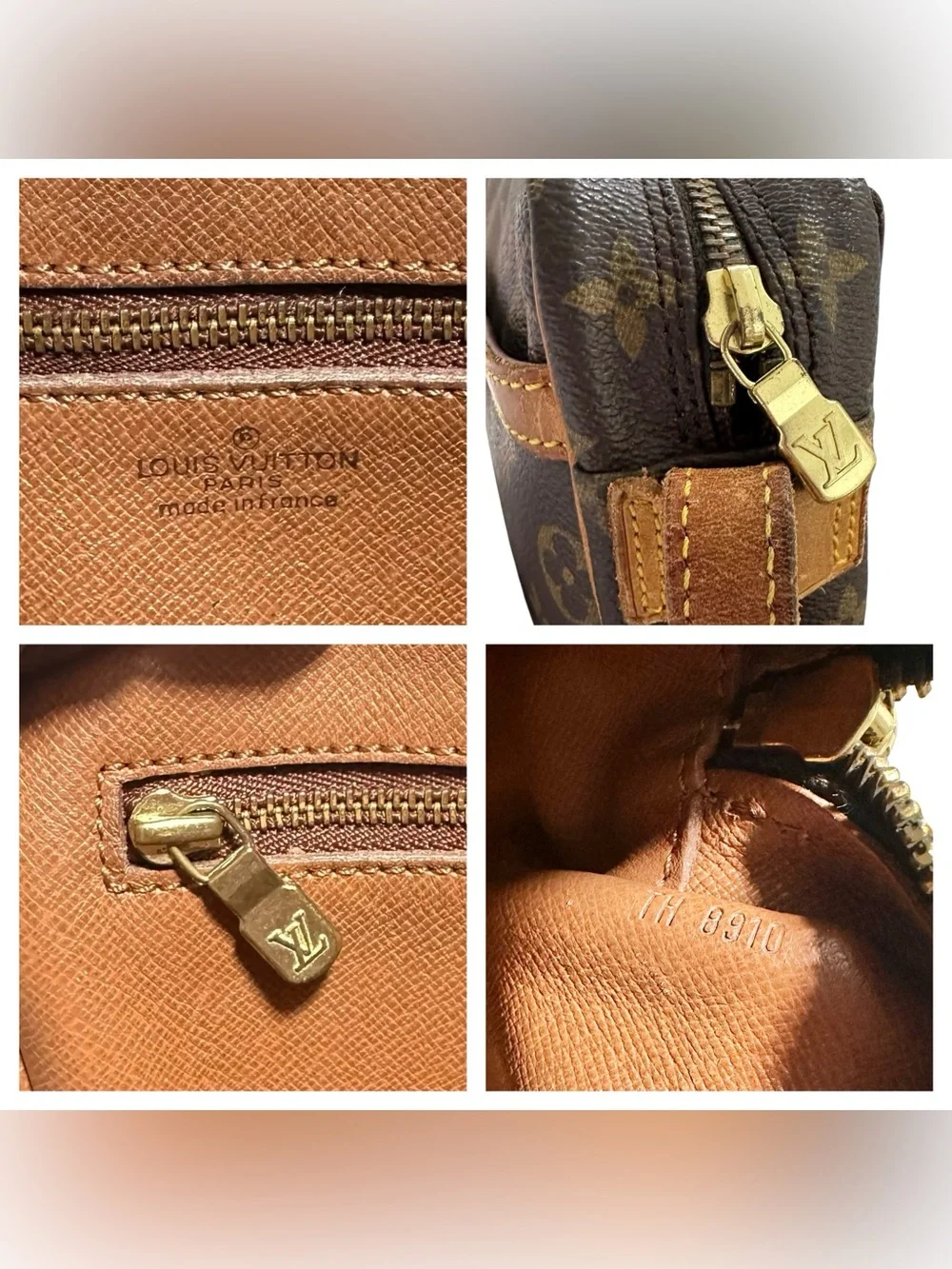 Louis Vuitton Monogram & Vachetta Leather Jeune Fille MM Crossbody Shoulder Bag
